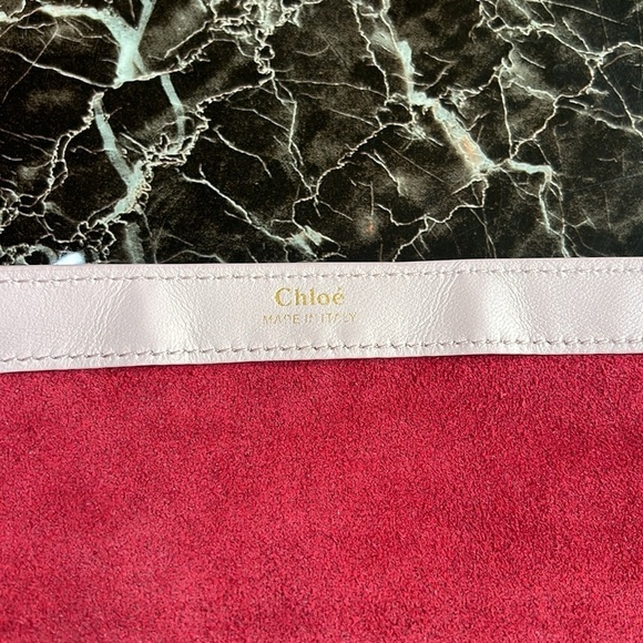 Chloé Mony Leather Whipstitch Clutch in Misty Lavender NWT - Picture 13 of 13